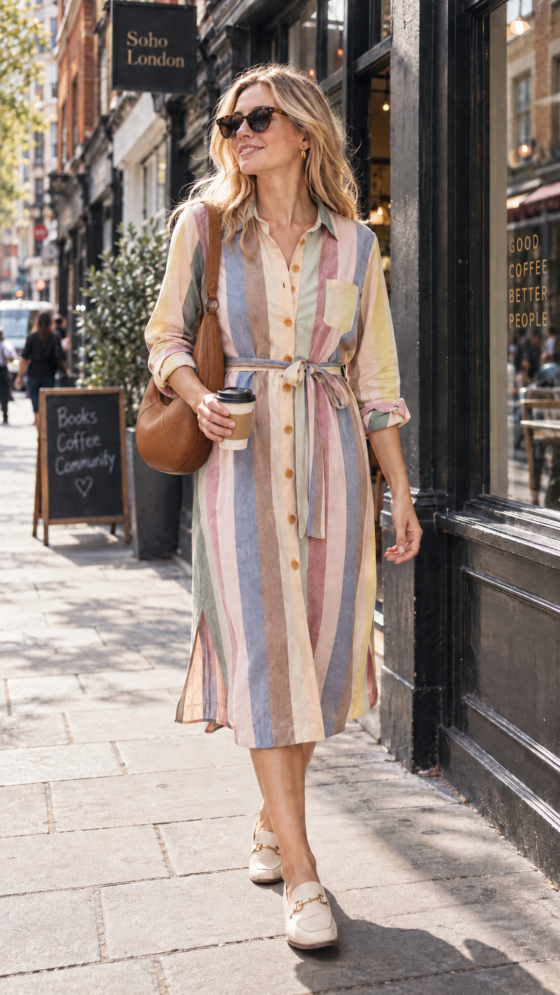 Sutton Shirtdress Vintage Rainbow by Mata Traders Dresses sutton-shirtdress-vintage-rainbow